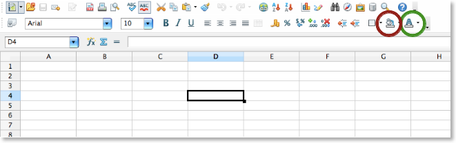 openoffice calculate difference in a cell